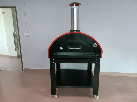 Oven Pizza Berbahan Bakar Kayu Stainless Steel AGA, Oven Pizza Berbahan Bakar Kayu Bata