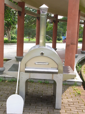 720mm AGA Stainless Steel Kayu Dipecat Pizza Oven CSA Kayu Dipecat Kompor Oven