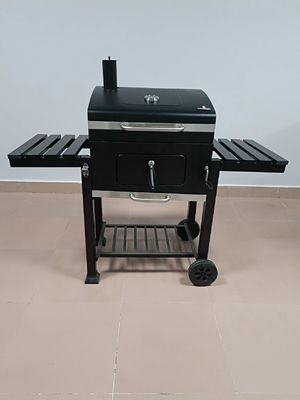 Panggangan Barbekyu Arang Lipat 24 Inch Bergerak Dengan Motor