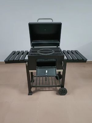 Panggangan BBQ Arang CSA Bergerak 30kgs Panggangan Kayu Stainless Steel