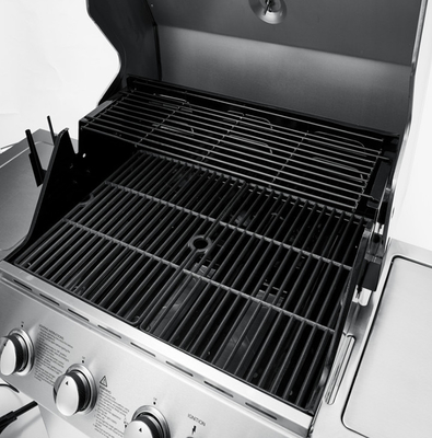 Panggangan BBQ Gas Porselen Enamel Hitam
