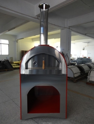 840mm Stainless Steel Kayu Pizza Oven 201ss Baja Kayu Dipecat Oven