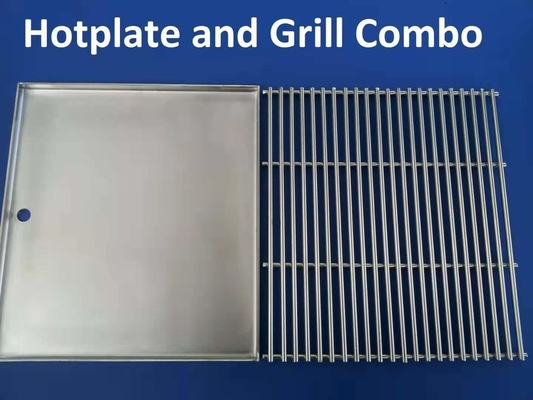 201 Panggangan BBQ Teppanyaki Stainless Steel 4mm Panggangan Dalam Ruangan Teppanyaki