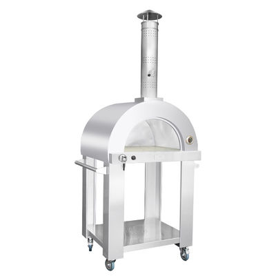 20000btu Stainless Steel Kayu Dipecat Pizza Oven Ponsel Kayu Dipecat Pizza Oven