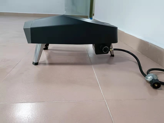 400mm Gas Bertenaga Pizza Oven Luar Ruangan Portabel Merah CSA Mini Pizza Oven Gas