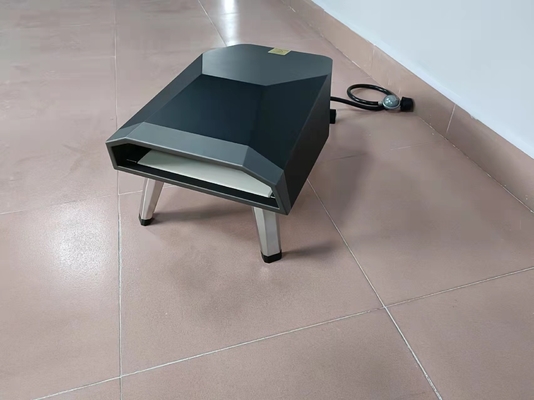 400mm Gas Bertenaga Pizza Oven Luar Ruangan Portabel Merah CSA Mini Pizza Oven Gas