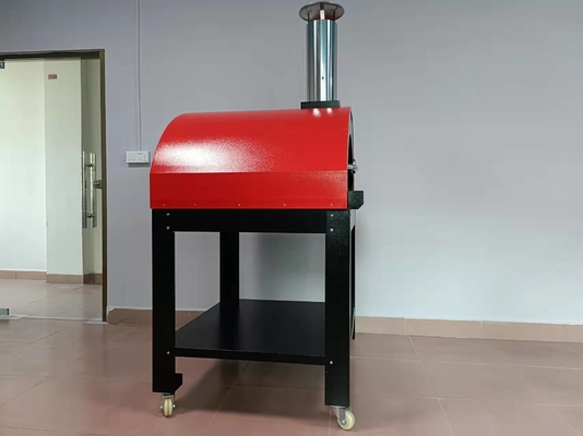10 menit Stainless Steel Wood Fired Pizza Oven Outdoor Stainless Pizza Oven