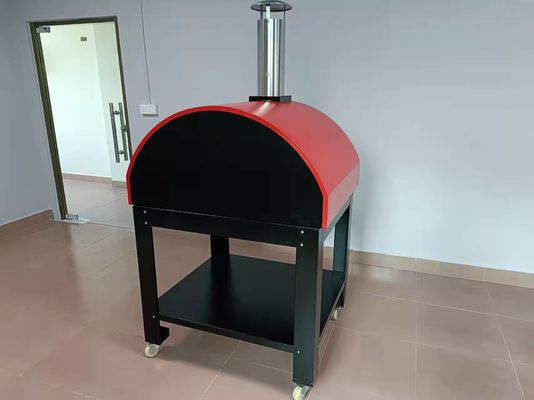 CE Oven Pizza Kayu Stainless Steel Tebal 30mm Oven Kayu Stainless Steel