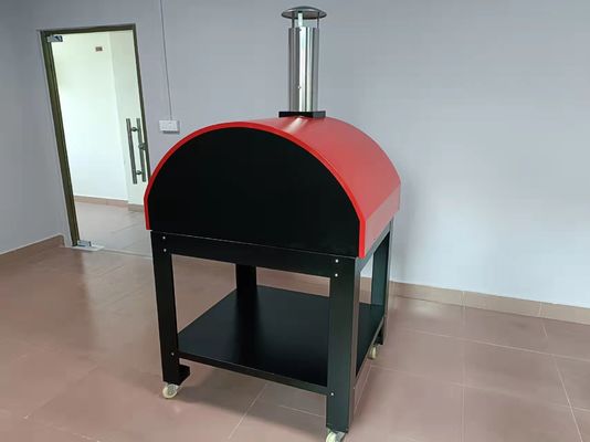 CSA Portabel Stainless Steel Kayu Dipecat Pizza Oven Mudah Dipindahkan