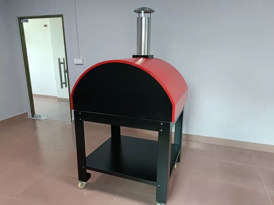 Bata Stainless Steel Kayu Dipecat Pizza Oven Machine Outdoor