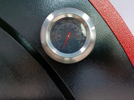 10s Sekop Portabel Pembakaran Kayu Pizza Oven Trolley Kemampuan Manuver yang Mudah