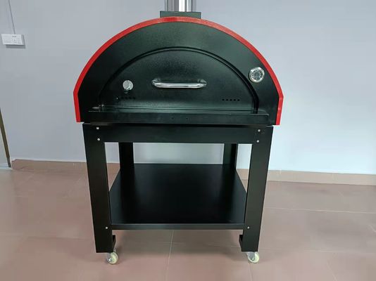 950mm Mobile Wood Fired Pizza Oven 201S Oven Kayu Stainless Steel