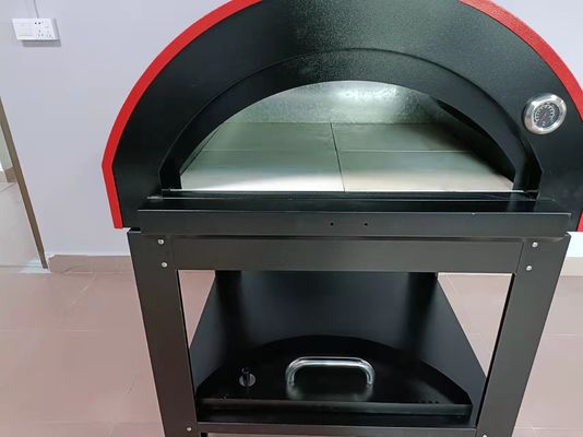 950mm Mobile Wood Fired Pizza Oven 201S Oven Kayu Stainless Steel