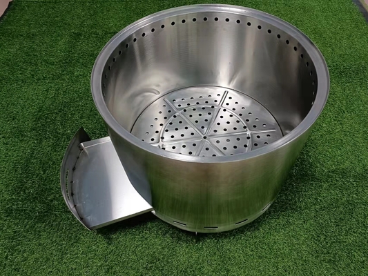 Lubang Api Portabel Logam Luar Ruangan 304ss CSA Garden Square Fire Pit