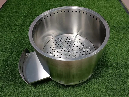 Lubang Api Portabel Logam Luar Ruangan 304ss CSA Garden Square Fire Pit