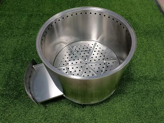 Lubang Api Portabel Logam Luar Ruangan 304ss CSA Garden Square Fire Pit
