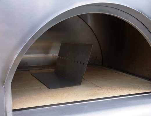 Pembakaran Tahan Lama Stainless Steel Kayu Dipecat Pizza Oven 750mm