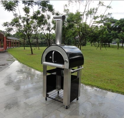 Pembakaran Tahan Lama Stainless Steel Kayu Dipecat Pizza Oven 750mm