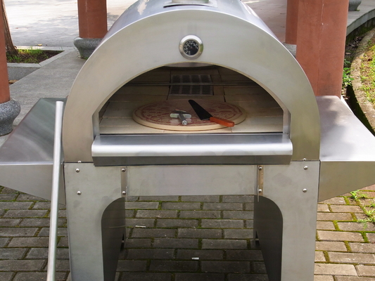 720mm AGA Stainless Steel Kayu Dipecat Pizza Oven CSA Kayu Dipecat Kompor Oven